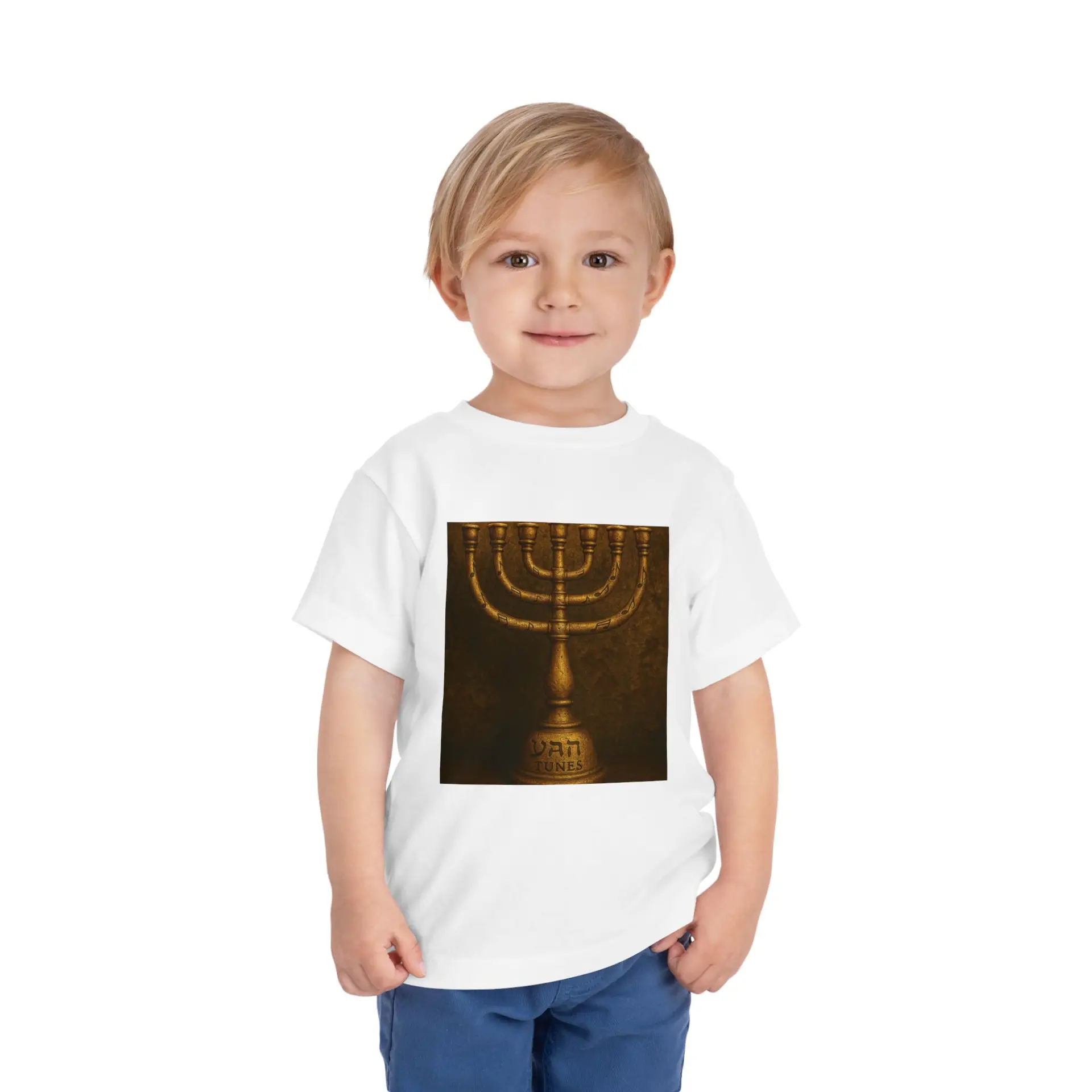 Toddler Menorah Tee - Celebrate Hanukkah in Style - Image 3